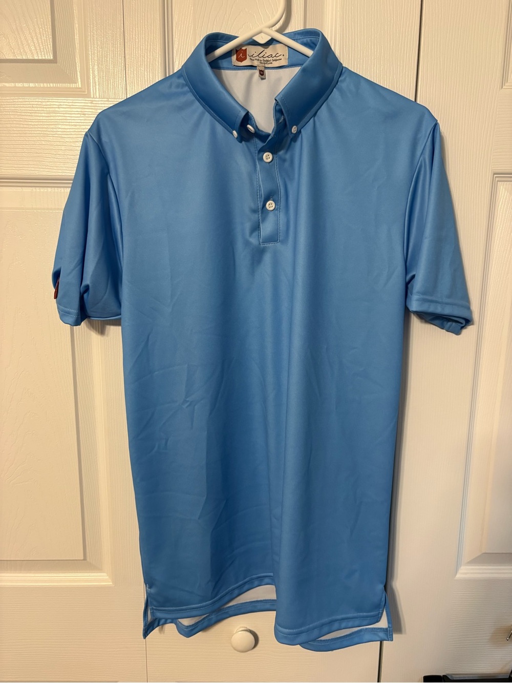 Light Blue Men's Performance Polo by ILIAC